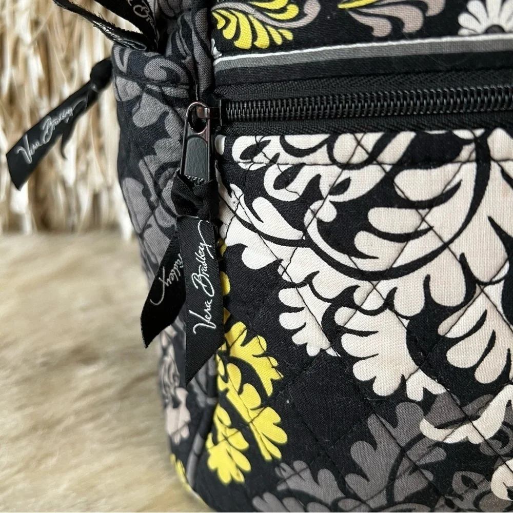 VERA BRADLEY Baroque 2010 Stroll Around Baby Diaper Bag Tote Black Yellow Y2K